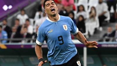 Luis Suárez se lamenta tras una ocasión fallada frente a Corea del Sur.