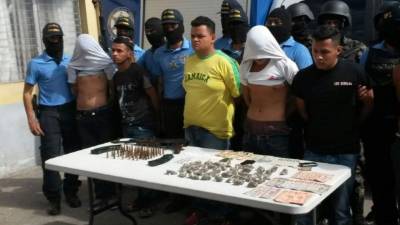 Entre los detenidos hay menores de edad investigados por extorsión y sicariato.