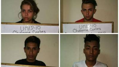 La banda de menores 'La Sindy'.