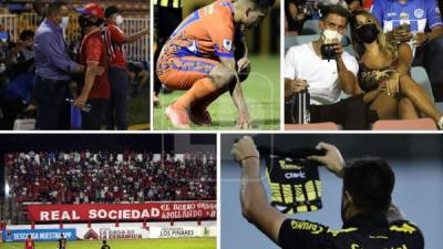 Las imágenes de los partidos de la quinta jornada del Torneo Apertura 2021/2022 de la Liga Nacional del fútbol hondureño.