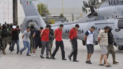 Efectivos militares escoltan a varios integrantes del Cártel Jalisco Nueva Generación. EFE/Mario Guzmán/Archivo