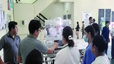 <b>La incubadora fue trasladada ayer al Mario Rivas.</b>