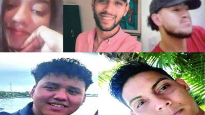 <b>Annie Rachel Villatoro, Roger Alberto Coleman, Kenneth Gabriel Cruz Banegas, ElvinJosías Izaguirre Galindo y Alejandro Enrique Aceituno Antúnez.</b>