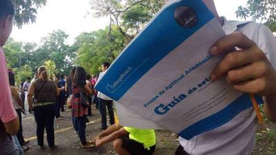 La suspensión de la PAA es en todos los centros universitarios de la Unah a nivel nacional.