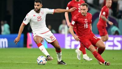 Dinamarca y Túnez se enfrentan en el Mundial de Qatar 2022.