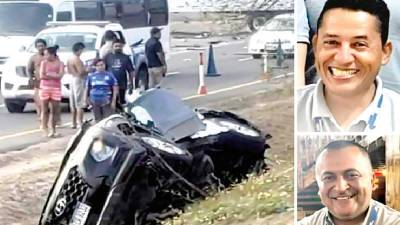 <b>Danilo Varela y Enoc Valladares murieron de forma inmediata por el fuerte impacto.</b>