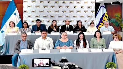 <b>Directivos del Cohep en una comparecencia el 8 de enero en “un mensaje a la nación”.</b>