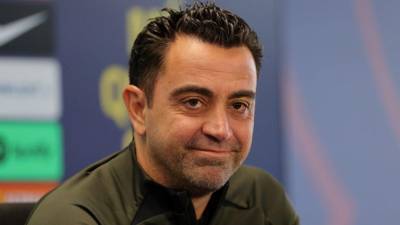 Xavi atendió a los medios de comunicación.