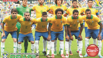 Póster de la Selección de Brasil.