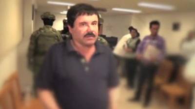 'El Chapo' cuando ingresaba nuevamente a la cárcel del Altiplano.