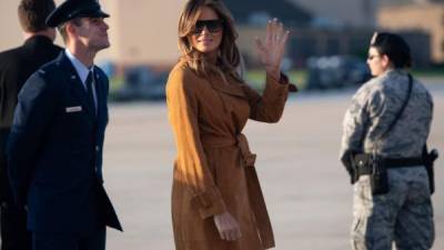 Melania habló por primera vez sobre las supuestas infidelidades de Trump./AFP.