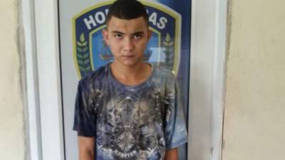 Agentes policiales arrestaron a Jonathan Isaías Sabillón Pérez en la colonia Planes de Calpules