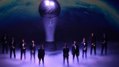 La Fifa premió a los mejores futbolistas de la temporada. Foto AFP.