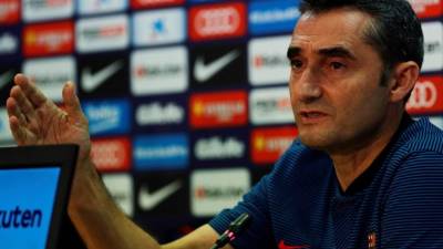 Ernesto Valverde, DT del FC Barcelona. FOTO EFE/Alejandro García