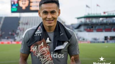 Najar fue elegido como la figura del partido. Foto Twitter @dcunited.