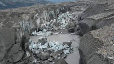 El río Slims se secó en menos de cuatro días.
