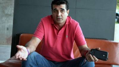 Diego Vázquez durante la entrevista.