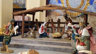 En la Catedral hay un nacimiento de gran tamaño que puede ser apreciado. Foto: Yoseph Amaya