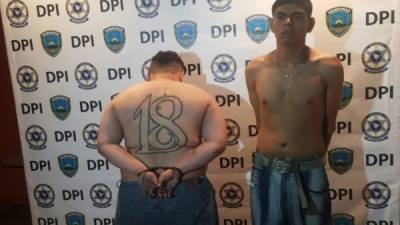 Los detenidos son Emilio José Ayala Torres (23), alias Fat boy, y Kelvin Josué Padilla Mejía (20).