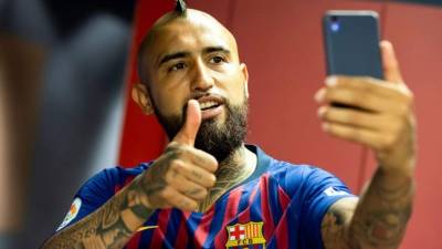 Arturo Vidal ha entrado también con buen pie en el vestuario del FC Barcelona.
