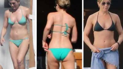Así lució Jennifer Aniston en bikini en México.