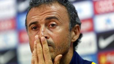 Luis Enrique compareció en rueda de prensa este viernes. Foto EFE