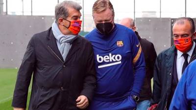 Joan Laporta y Ronald Koeman no tienen la mejor de las relaciones