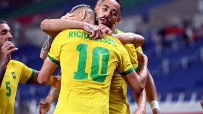 Brasil derrotó a Egipto para meterse a las semifinales de los Juegos Olímpicos de Tokio 2020. Foto AFP
