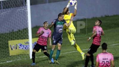 El Honduras Progreso igualó 1-1 frente al Platense en el estadio Humbeto Micheletti. Foto Neptalí Romero