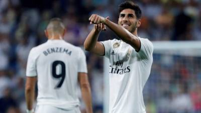 Marco Asensio fue el autor del único gol del Real Madrid. FOTO AFP.