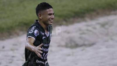 Odin Ramos marcó el primer gol del Marathón en el triunfo ante Real Sociedad en Tocoa.