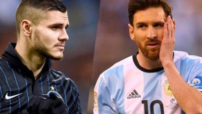 Messi no quiere ver a Icardi con la Selección de Argentina, aseguran los periodistas argentinos.