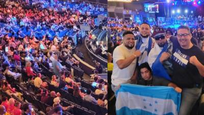 Las imágenes del ambiente en las instalaciones del Madison Square Garden, previo a la pelea entre Teófimo López y Josh Taylor en Nueva York.