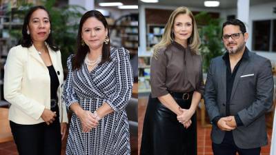 Dolores Espinoza, Rhina Briceño, Alejandra Mendieta y Roberto Nasser