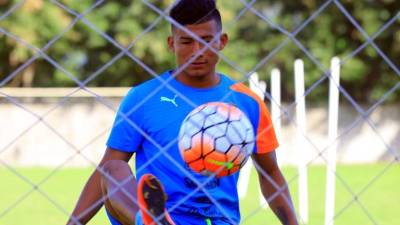 Ivan 'El Chino' López, en un entrenamiento del Real España. Foto Melvin Cubas
