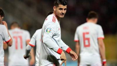 Morata fue la figura de la selección española. FOTO EFE.