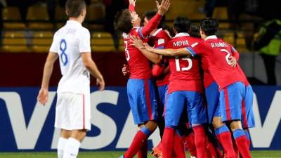Jugadores de Chile celebrando la victoria sobre Estados Unidos. Foto FIFA.com