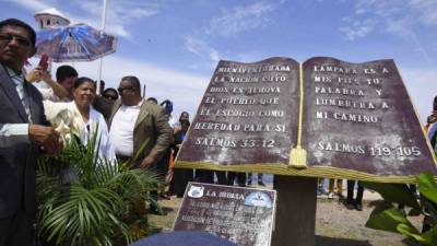 El día de la Biblia celebrado en la ciudad de La Ceiba, Atlántida, Caribe hondureño.