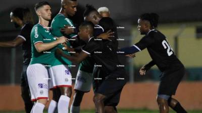 El duelo entre Honduras Progreso y Marathón se realizó en el estadio Humberto Micheletti. Foto Edwin Romero.