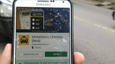 Vista de la aplicación móvil Smartaxis Central desde la Google Play.