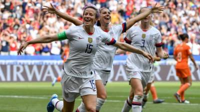 Megan Rapinoe volvió a ser la figura de Estados Unidos. Foto AFP