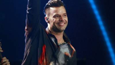 Ricky Martin en concierto.