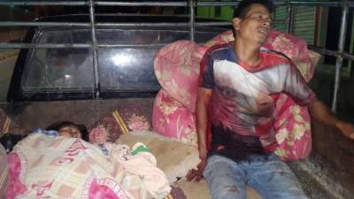 Una de las personas heridas es María Reina (19), quien está embarazada.