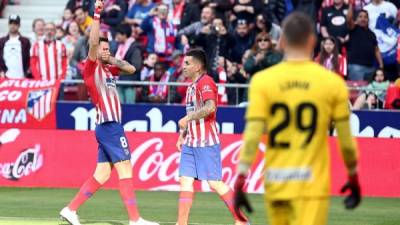Saúl le dio la victoria al Atlético de Madrid.