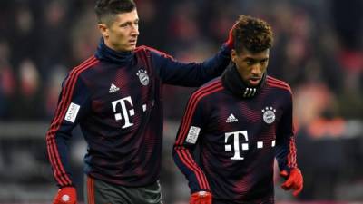 Robert Lewandowski y Kingsley Coman se pelearon en el entrenamiento del Bayern Múnich.