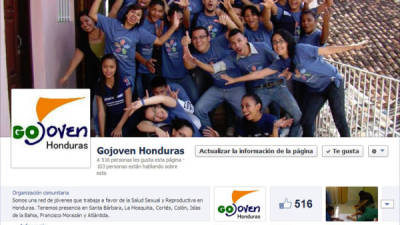 La página de Gojoven Honduras en Facebook.
