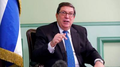 El canciller cubano, Bruno Rodríguez.