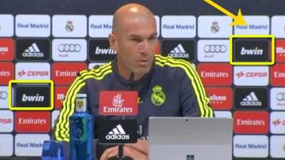 Zinedine Zidane en conferencia de prensa.