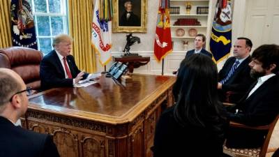 Trump conversó con el ejecutivo principal de Twitter sobre las funciones y los usos de la red social.