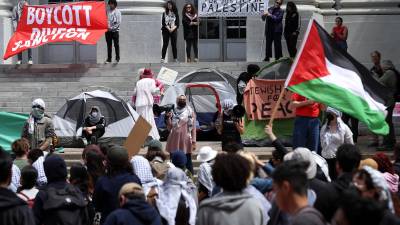 Manifestaciones propalestinas en los principales campus universitarios de Estados Unidos.